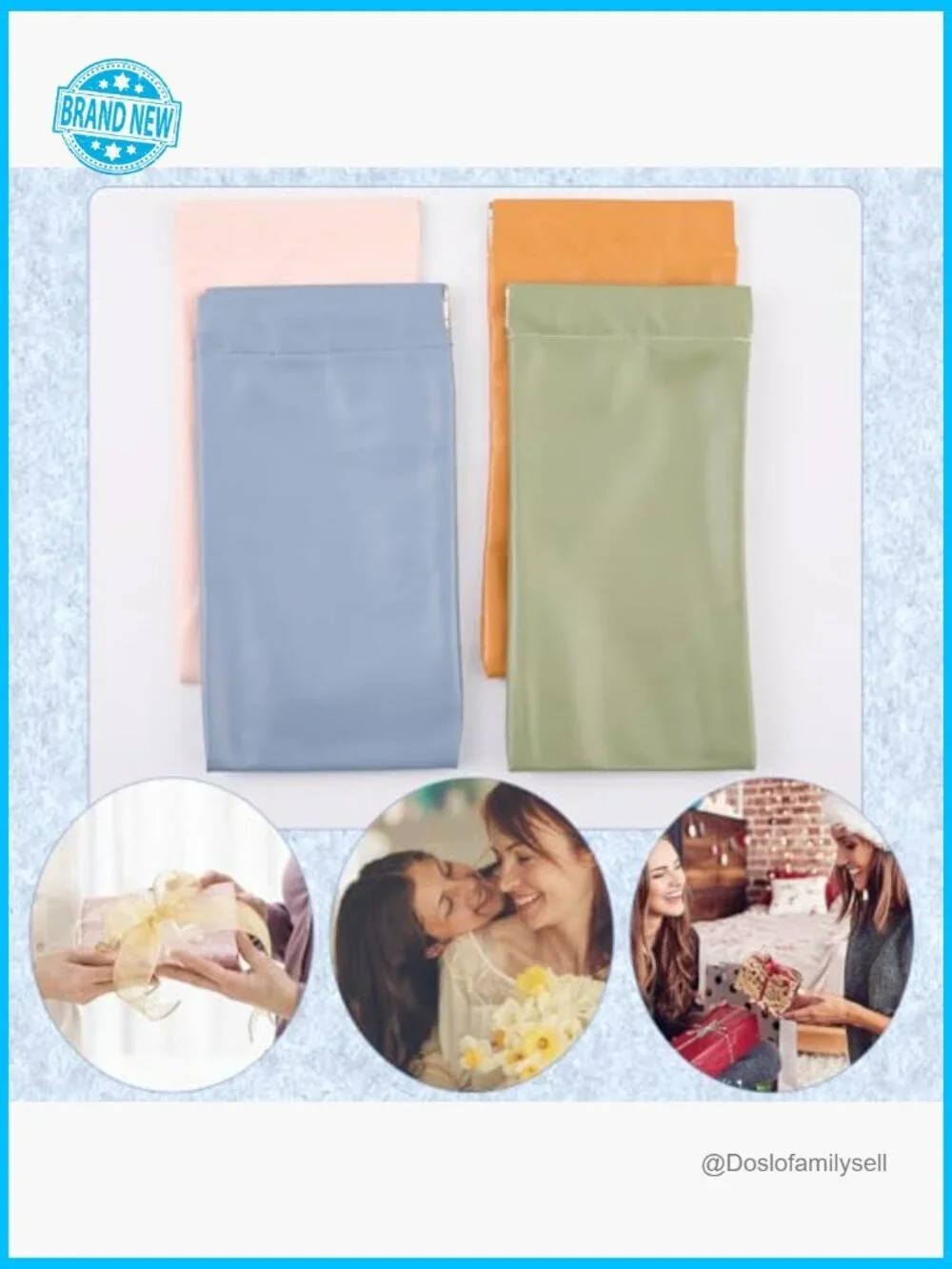 PU Leather Eyeglass Cases Squeeze Top Portable Soft Travel Storage Pouch